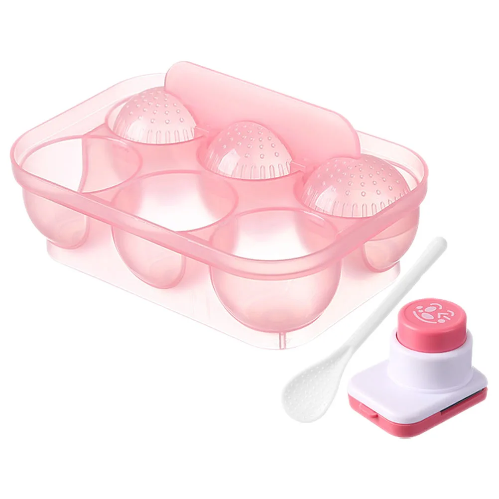 

3 Pieces Rice Ball Mold Face Onigiri Maker Tool Bento Easy Clean Reusable Plastic DIY