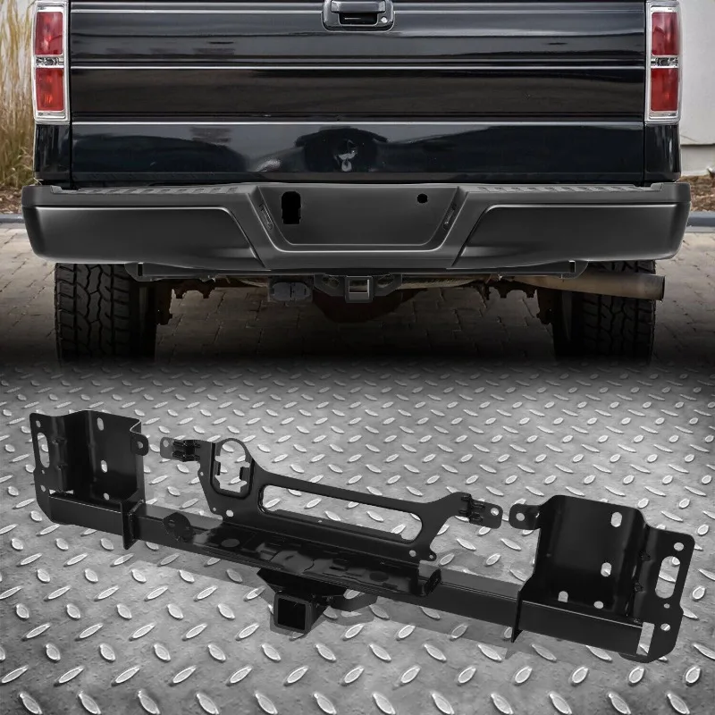 

US For 15-23 F150 Rear Bumper Reinforcement Steel w/Towing Package Hitch Receiver