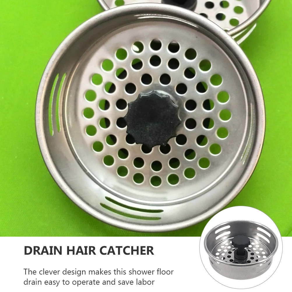 

4Pcs Filter Mesh Drain Hair Catcher Durable Bathroom Kitchen Shower Floor Strainer Cover Sink Tub Hair Trap Easy Use