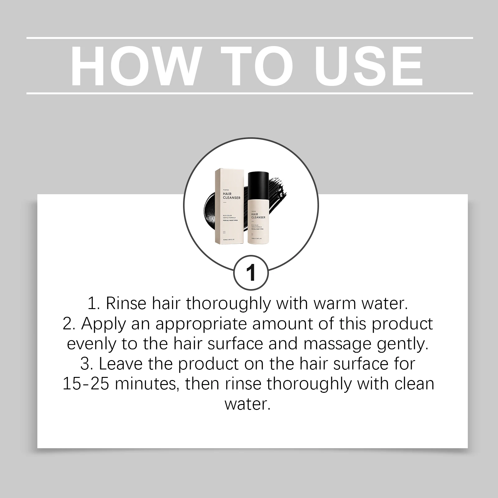 Semi Permanent Hair Dyeing Shampoo Nourish Hair Strands White Hair Covering Brighten Hair Color Reduce Frizz Natural Hair Color