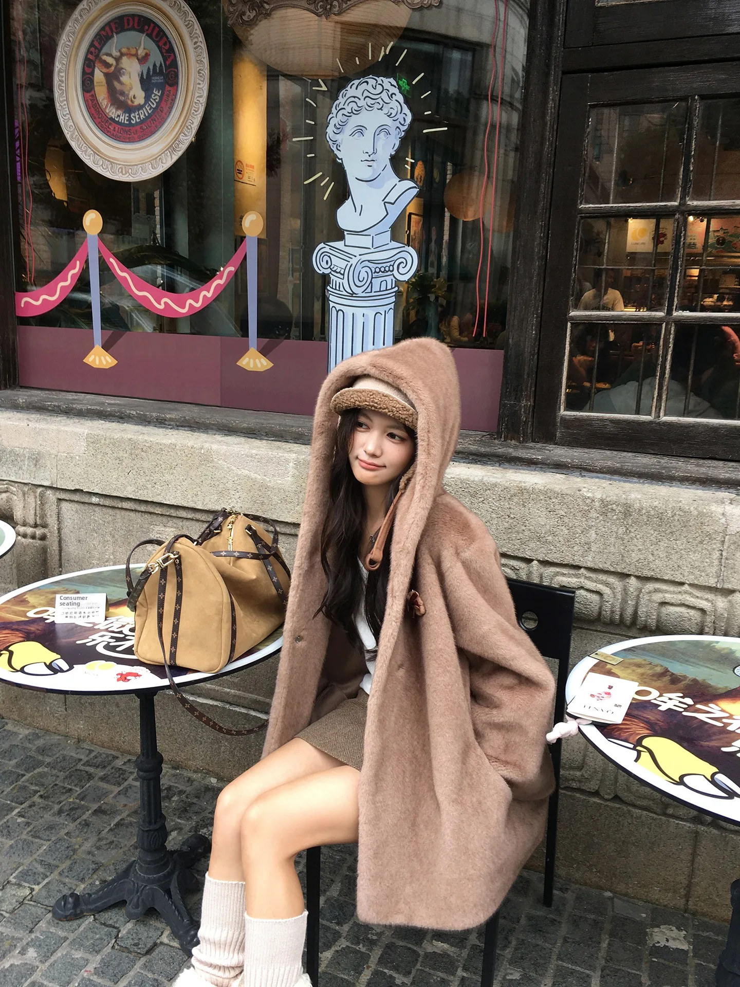 

Экологичное меховое женское зимнее пальто Jaet с ленивым капюшоном, средней длины, новинка Sle 2029, морозостойкое, удобное, длинное све