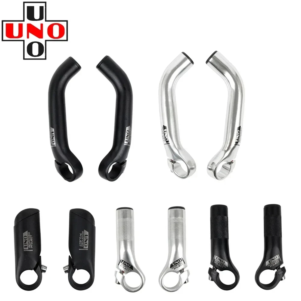 UNO Aluminum Alloy Small Auxiliary Handlebar Mountain Bicycle Handlebar Riding Rest Bar Ends Bike Accessories 80/85/145mm