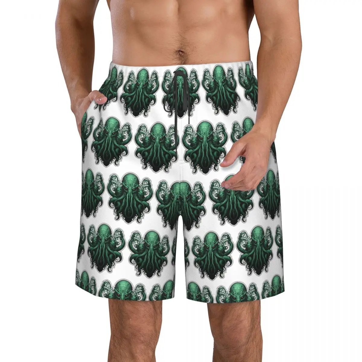 

Cool H.P. Lovecraft The Call Of Cthulhu Trunks Beach Board Shorts Casual Quick Dry Swim Summer Men Pants
