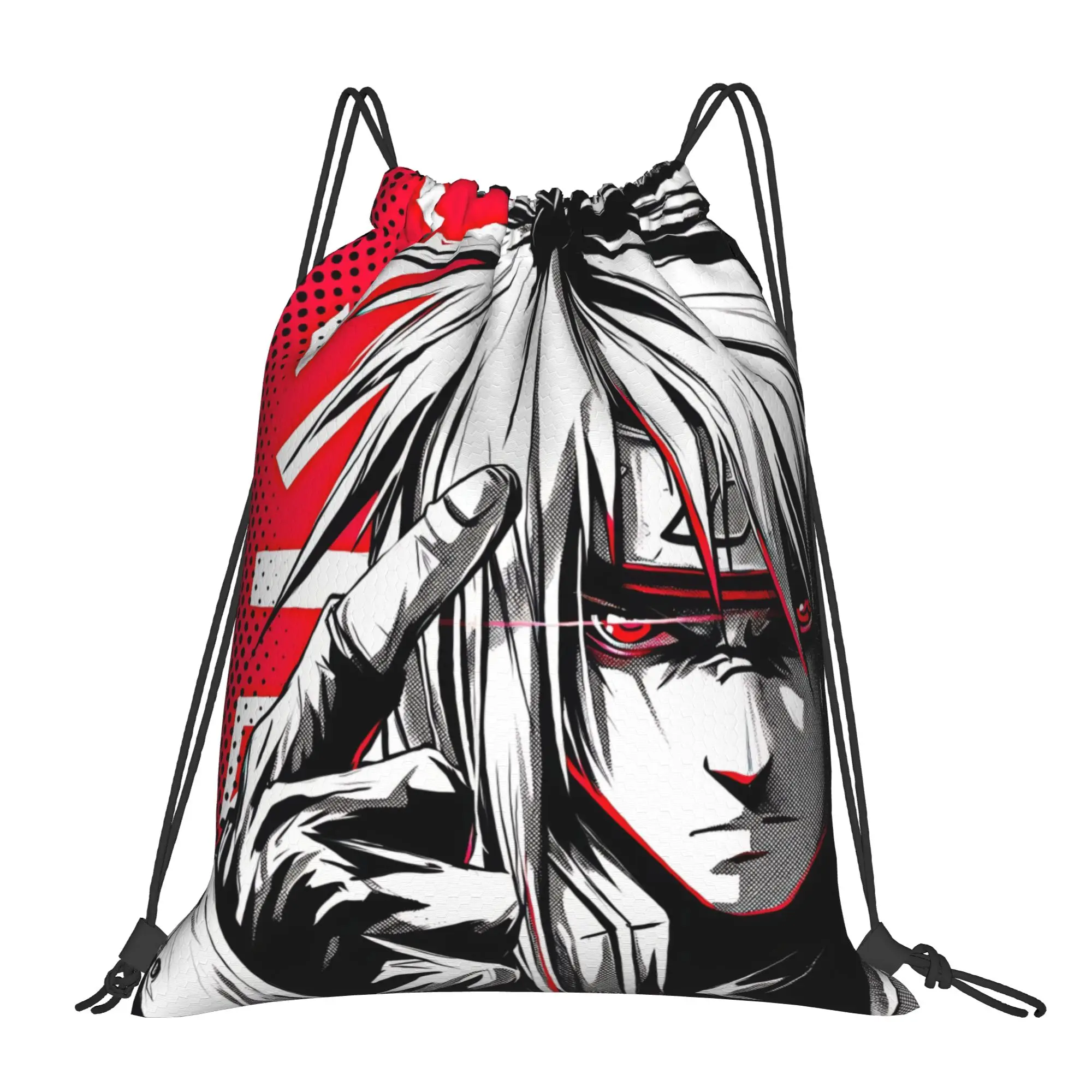 gym Pouch Naruto anime comic  Drawstring Bags Travel Unisex Storage Organize Bundle Pocket Rope Bag