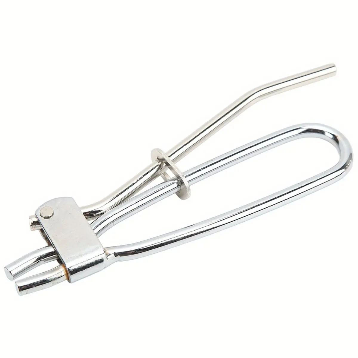 Brake Hose Pinch Steel Chrome Finish Adjustable Opening Rounded Jaw Edges FLUID Pipe Clamp Tool for Coolant Line Car