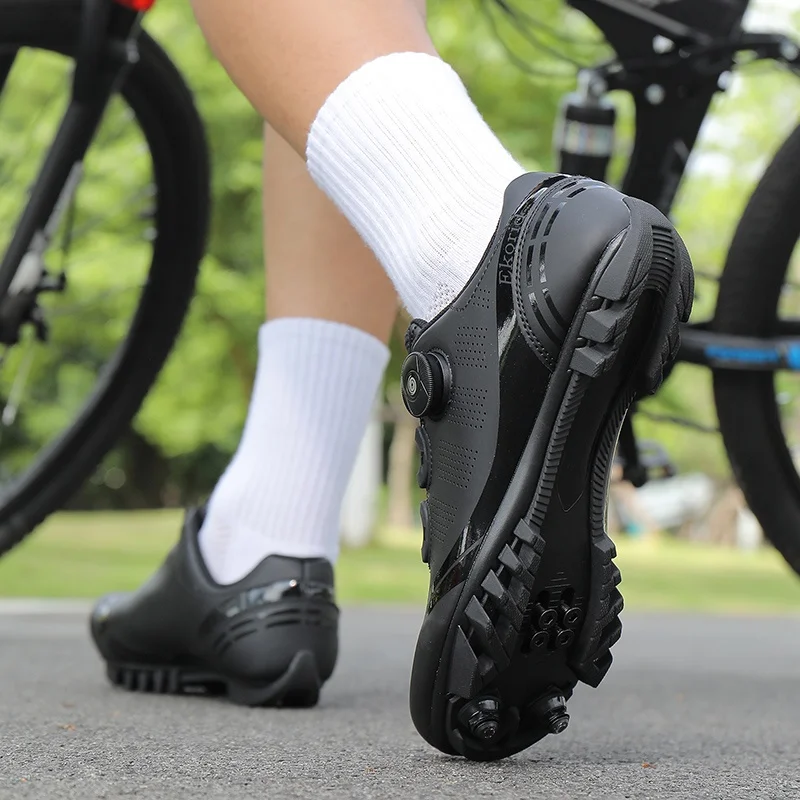 Herren-Mountainbike-Schuhe MTB, atmungsaktiv, rutschfest, hohe Härte, geeignet für Outdoor-Straßenrennen, Mountain-Offroad-Fahren 37-46 – Detail 20