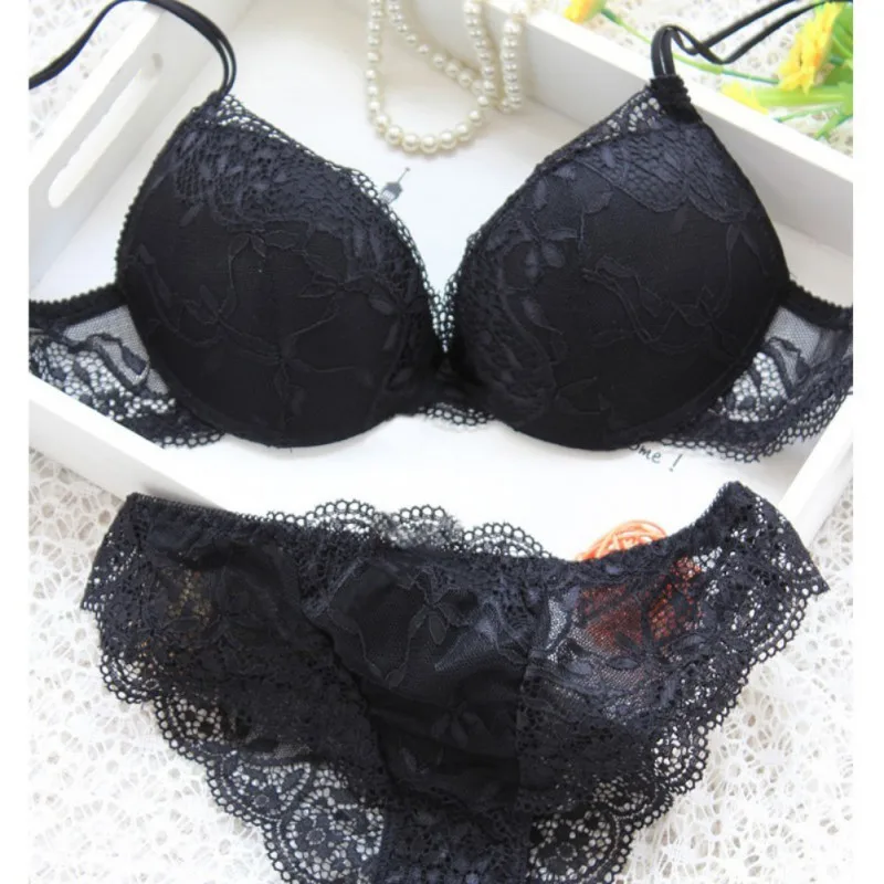 Women Bra Set Female Lace Sexy Underwear Lingerie Bra and Panty Set