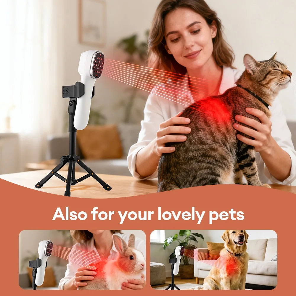 Nowe urządzenie do terapii laserowej LED czerwonym światłem 650nm 808nm, ręczne, do twarzy i ciała, przeciwstarzeniowe, redukujące zmarszczki, na trądzik, łagodzące zmęczenie ciała, poprawiające zdrowie.