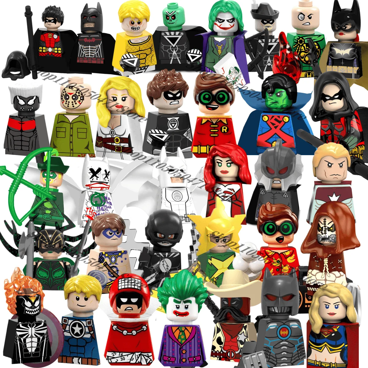 

Кирпичные игрушки супергероя Marvel, мини-игрушки с героями фильмов, FairyBatman, флэш-пугало, строительные блоки, коллекционные игрушки