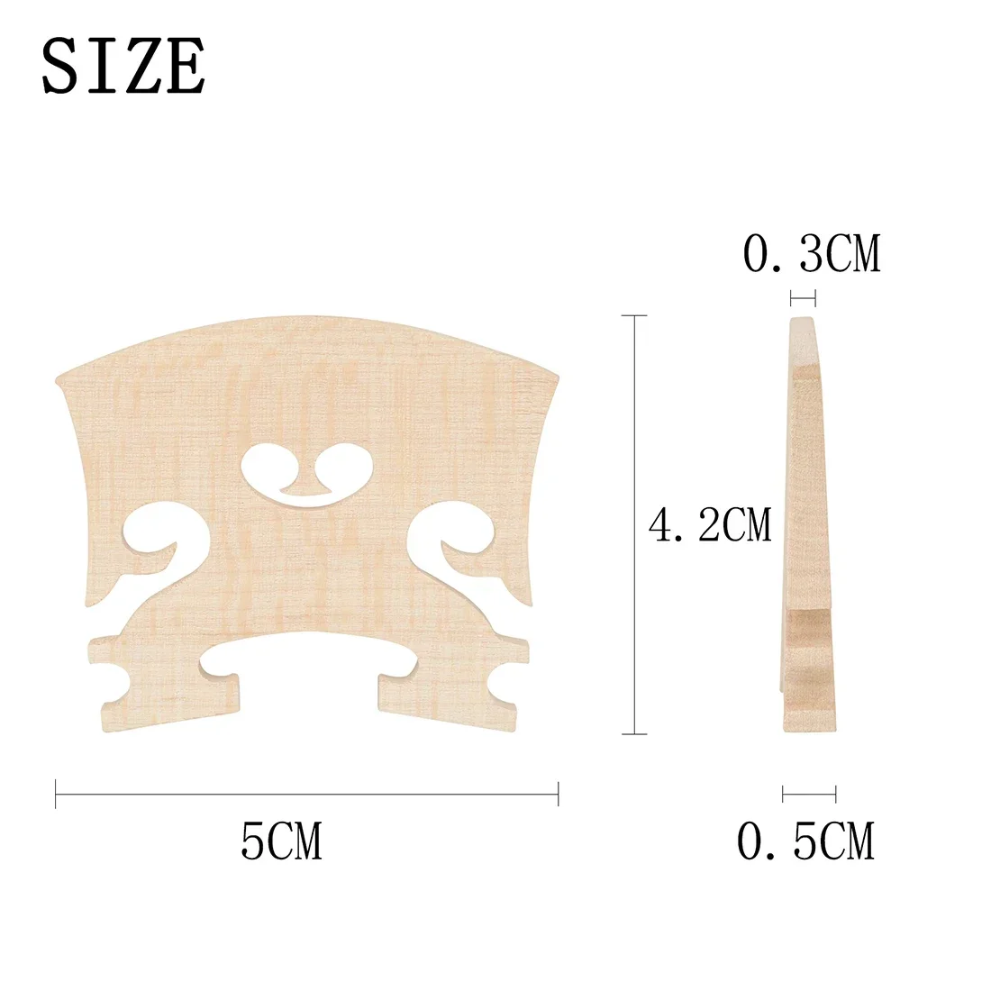 SLADE 10 szt. kostki do skrzypiec 4/4, wykonane z drewna klonowego, nie niszczą ciała skrzypiec, mostki skrzypcowe, wzór klonowy, akcesoria skrzypcowe, 30 zestawów