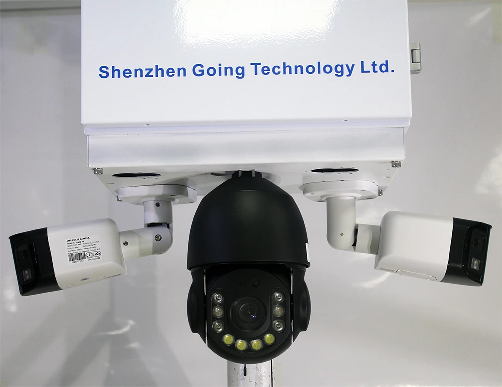 SZGOING 360 نظام كاميرا بانورامي 3 لاسلكي واي فاي IP PTZ كام 30X تكبير تنبيه الطاقة الذكية HD كاميرا أمان تعمل بالطاقة الشمسية 4G #4