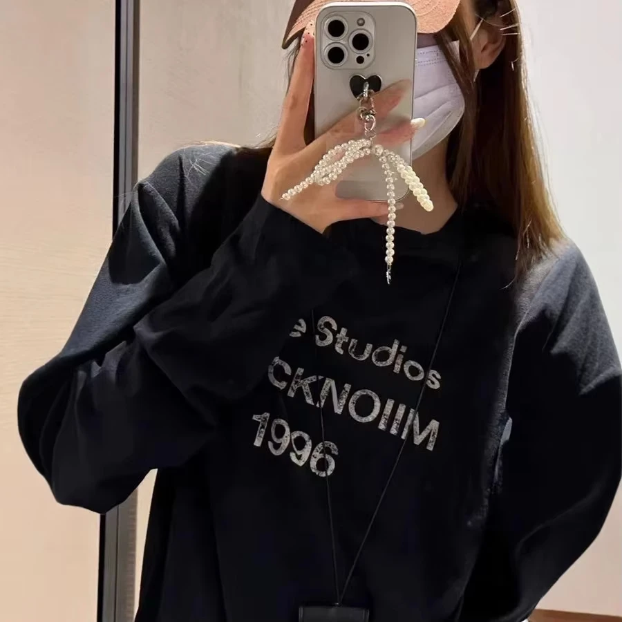 2026 Hot Sales Letter Design Pattern Printed Summer Women and Men T-shirt Minimalist Casual Loose Pullover Tops