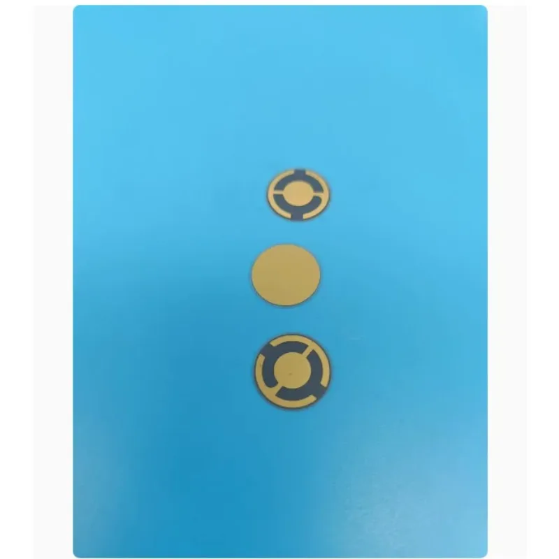 Universe Grocery Store Gold Plated Oscillator Quartz Wafer 6MHz QI8010 Double Sided Gold Plated Oscillator, Gold Oscillator