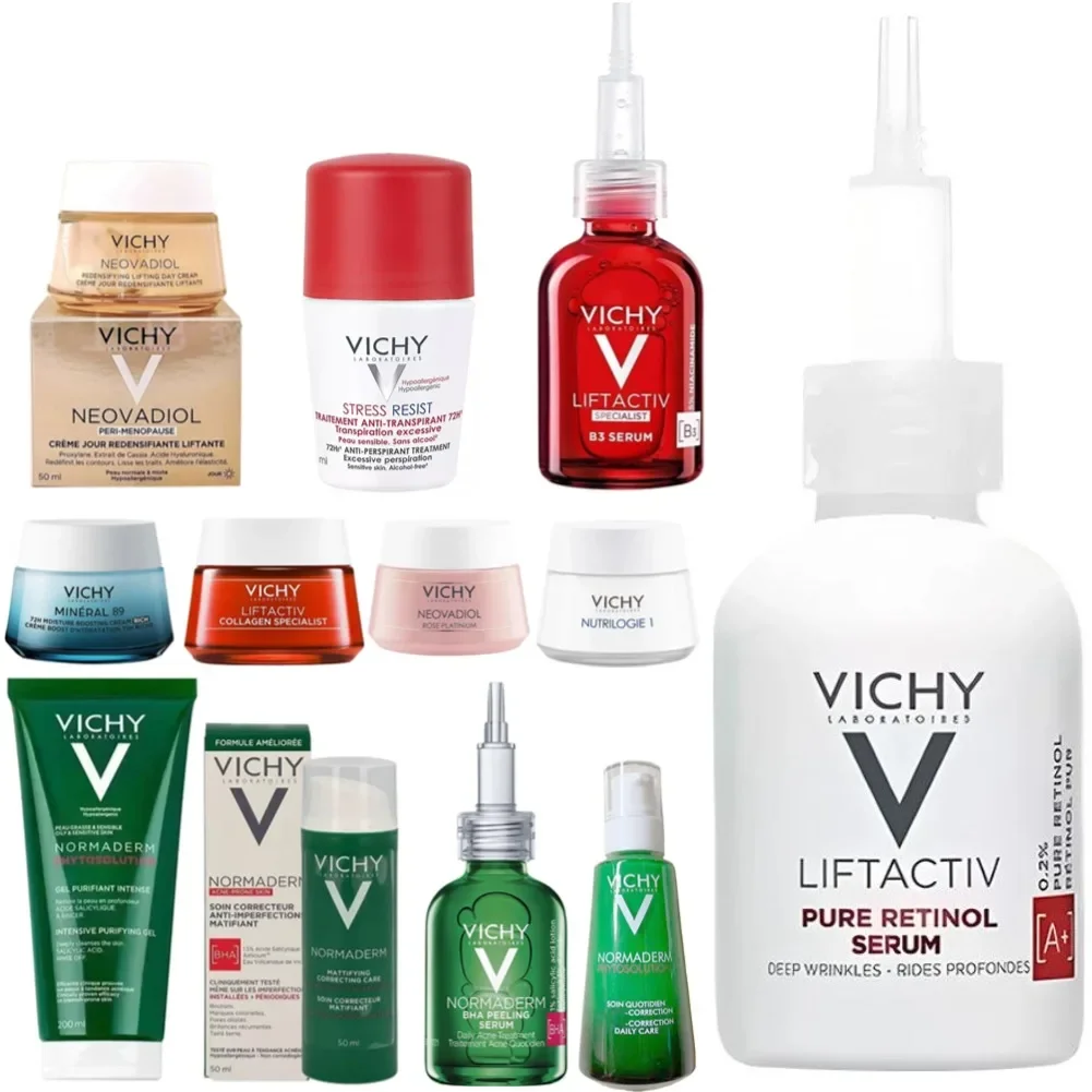 VICHY كريم إصلاح الوجه بحمض الساليسيليك 16% VC تجديد حمض الهيالورونيك B3 مصل مهدئ ترطيب الريتينول العناية بالبشرة