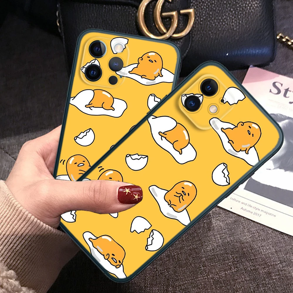 Z182 Gudetama Soft Case for Soft Silicone phone Case for iPhone 15 14 Plus 13 12 11 X XS XR Pro Max Mini 8 7 Plus