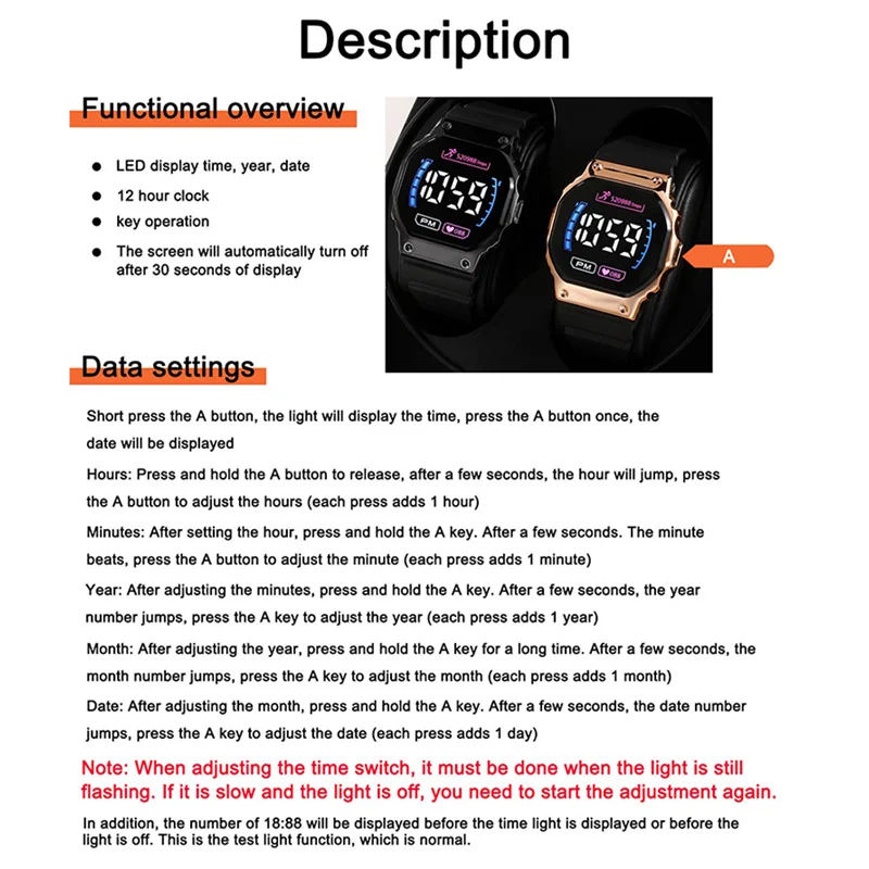 LED Digital Watch Couple Watches for Men Women Sports Army Military Silicone Watch Electronic Clock Hodinky Reloj Hombre