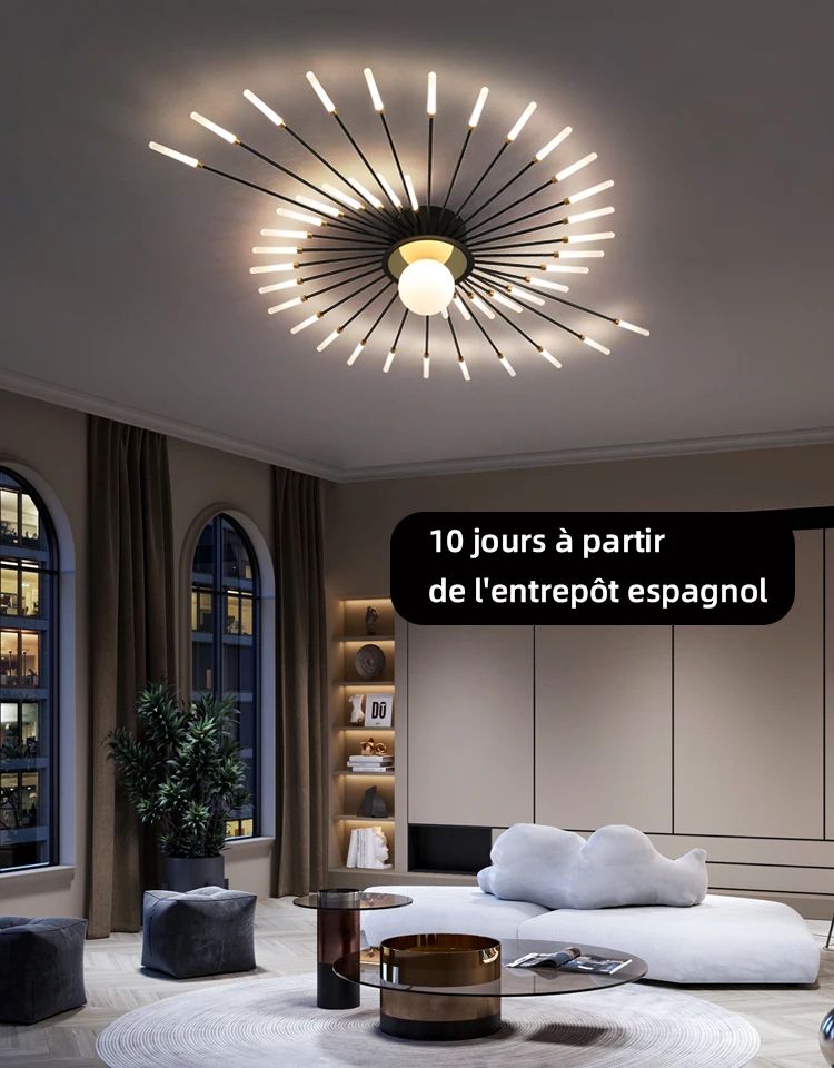 Plafoniera LED Dimmerabile Con Telecomando, Lampada Soffitto Tonda 2 Anelli, 36W, 2400-2600 Lumen, Temperatura Colore Regolabile 3000K-6500K, Bianca, Per Soggiorno E Camera