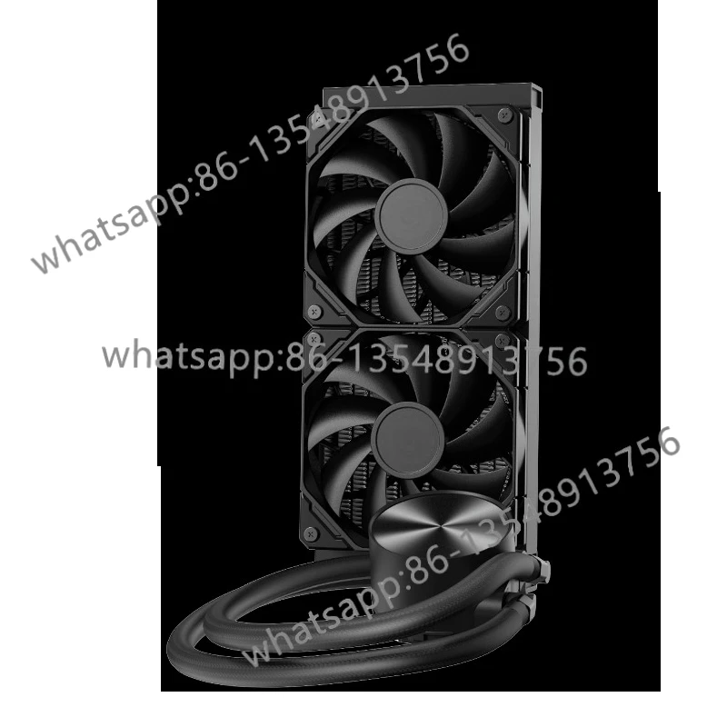 

240 встроенный радиатор процессора с водяным охлаждением, черный матовый компьютер с водяным охлаждением LGA120/1700AMD