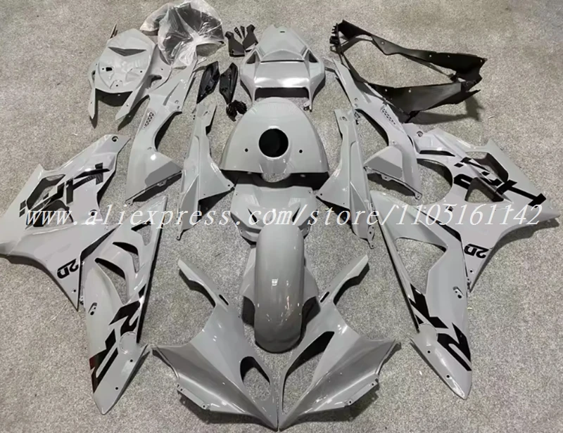 4Gifts Neues ABS-Motorrad-Vollverkleidungsset passend für BMW S1000RR 2009 2010 2011 2012 2012 2014 Karosserieset Custom Grau glänzend