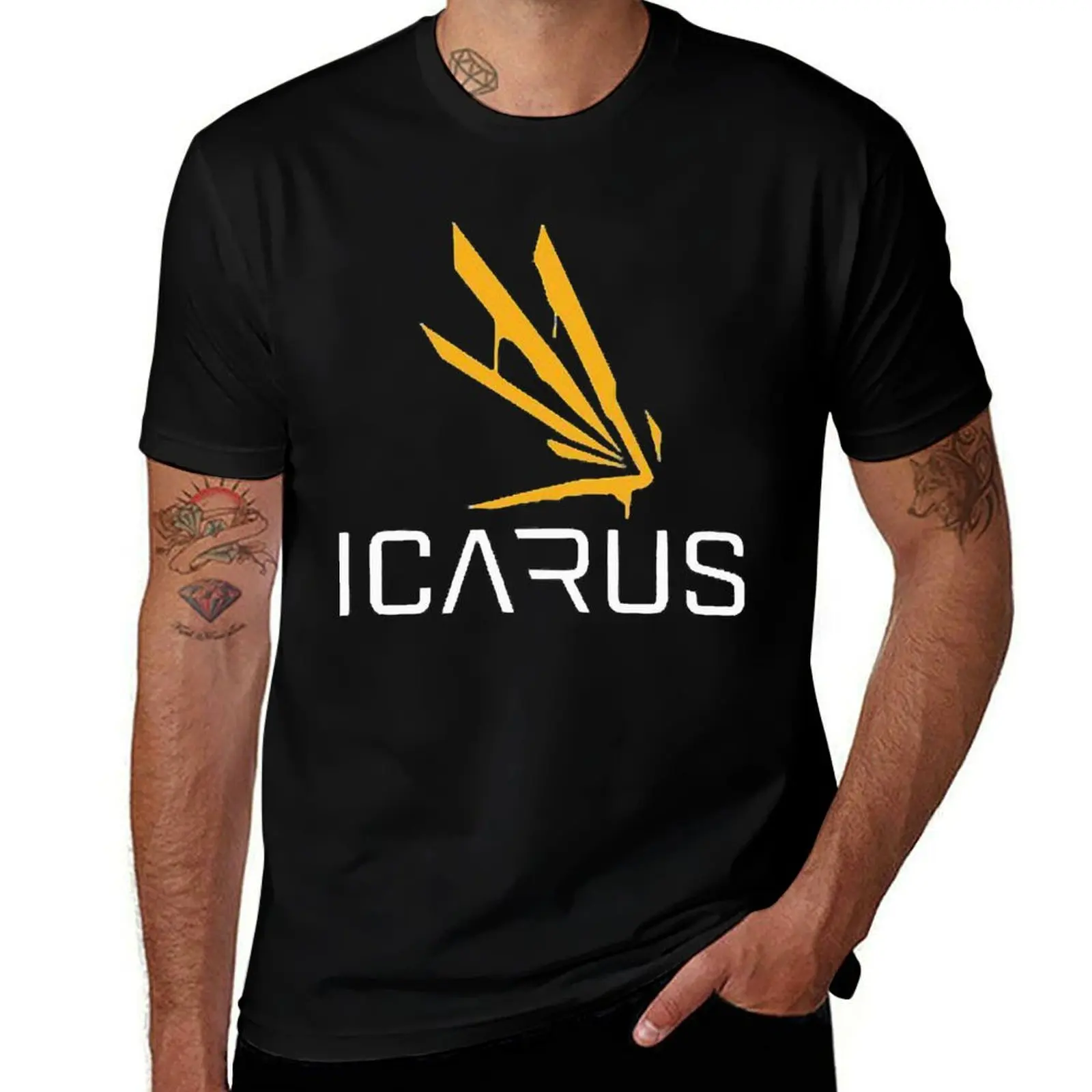 Icarus Active T-Shirt Soft Basic Cotton Short Sleeve Tee T-Shirt