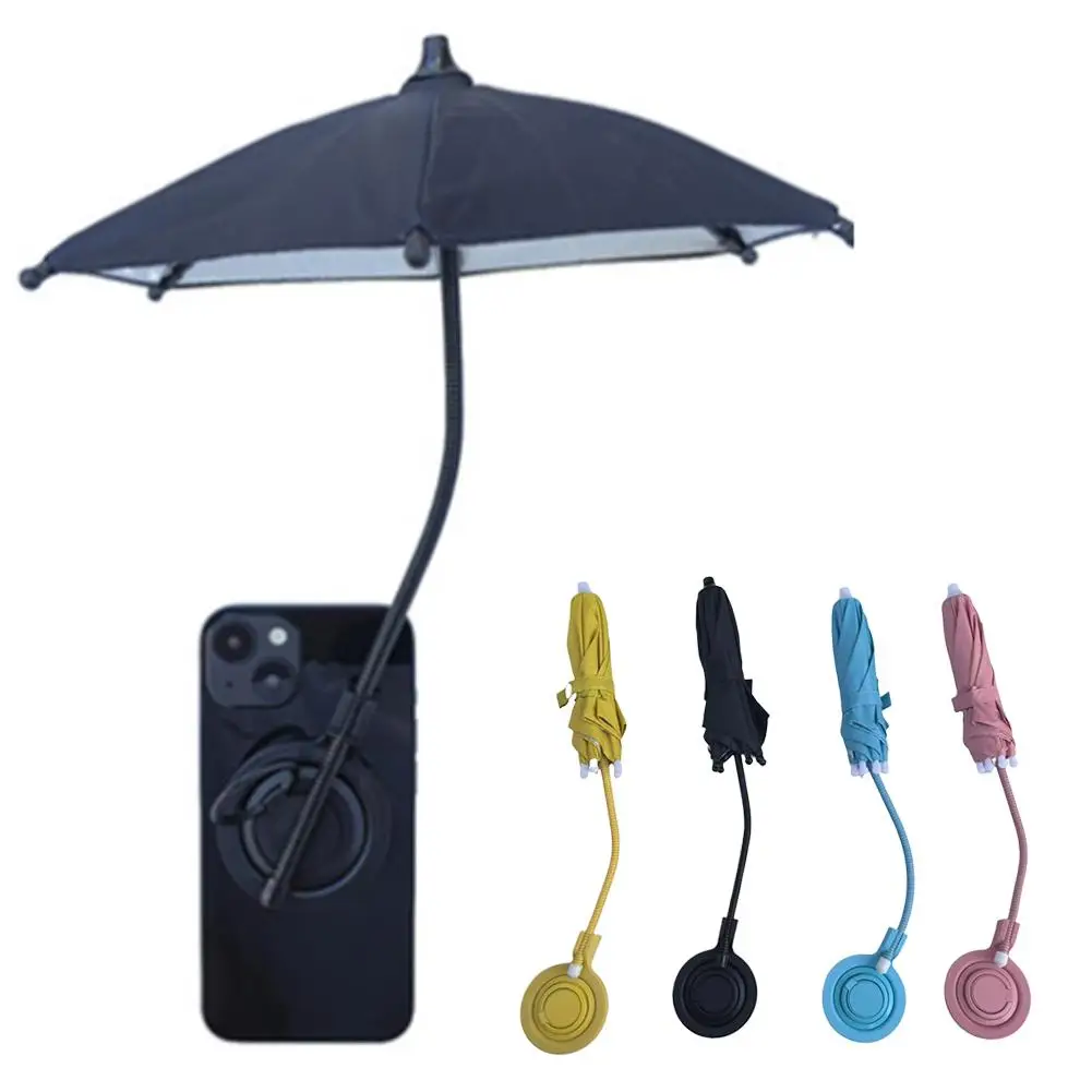 

Портативный зонт-тент для телефона, 360° ° Регулируемый складной солнцезащитный козырек для телефона для использования на улице, защита от бликов и солнца