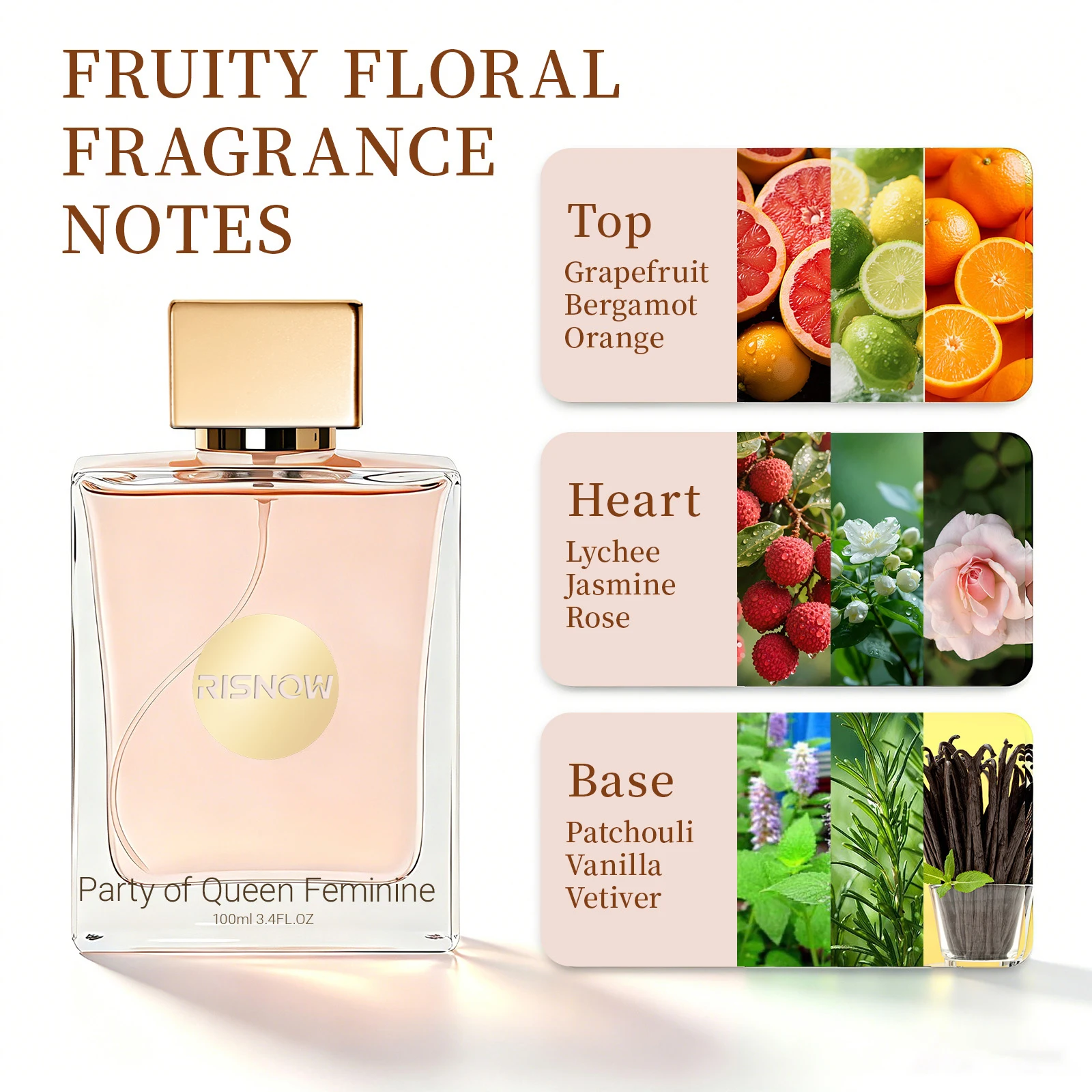 RISNOW Parfum Wanita Aroma Bua - Fragrance Queen Perfume ulasan dan harga