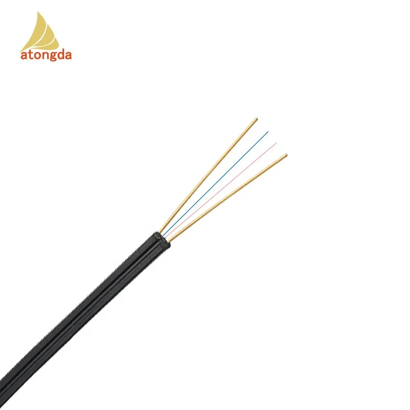 OTDR FIber Optic Cable FTTH SM 1 Core 2 Core G657A Drop Wire Cable FRP