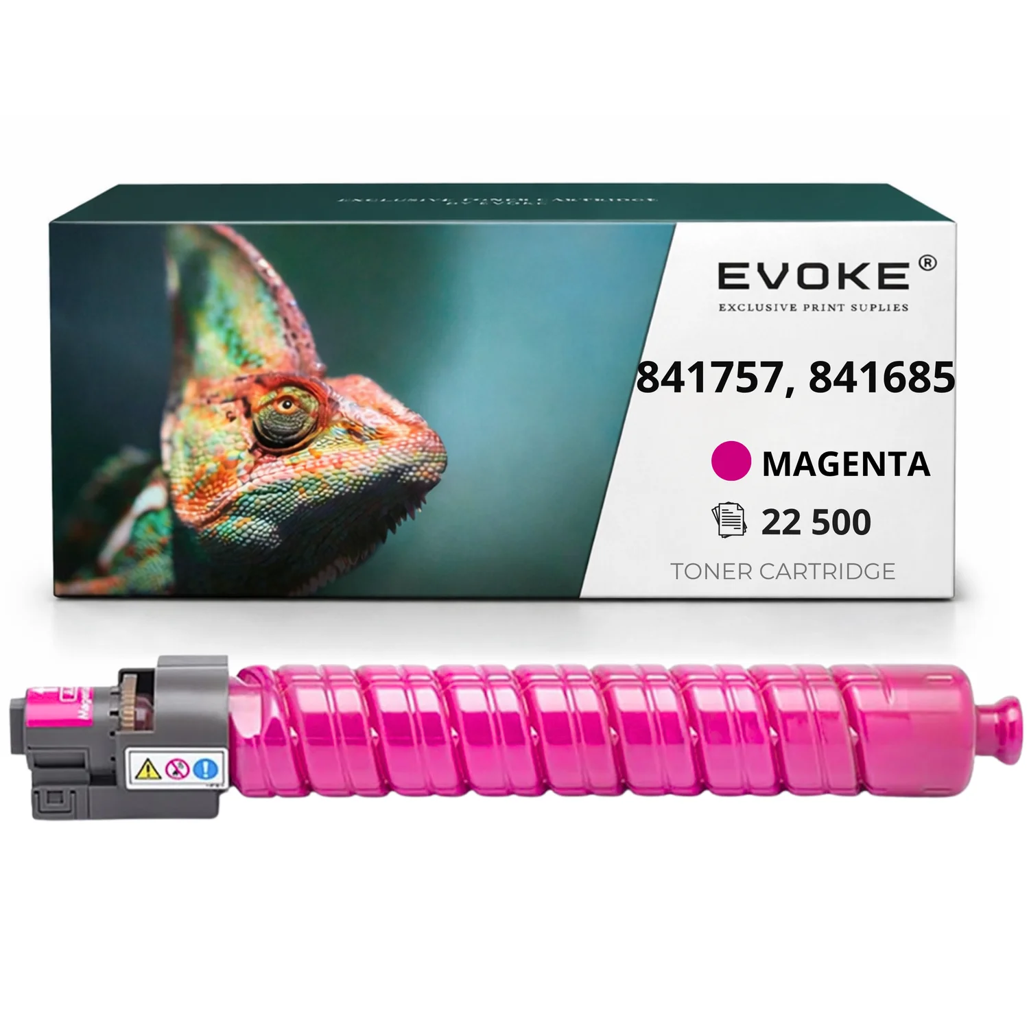 Evoke Compatibele Toner voor Ricoh Mpc-5502 Mpc5502 Mpc-4502 Mpc4502 841757 841685 Magenta 22500 Pagina's Mp C5502 Mp C4502