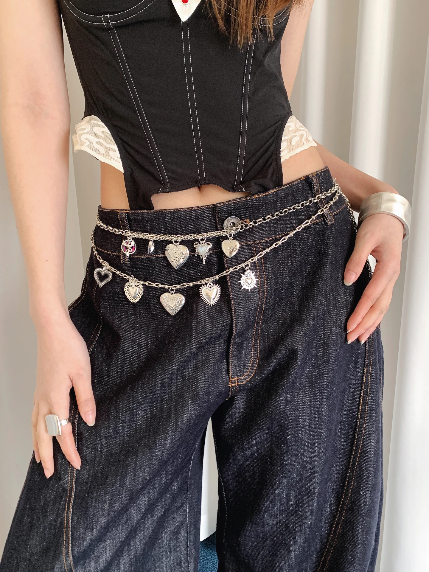 cinto-feminino-estilo-boemio-com-pingente-de-coracao-prateado-de-camada-dupla-e-corrente-de-cintura-para-saias-e-jeans-tendencia-Etnica-vintage-y2k