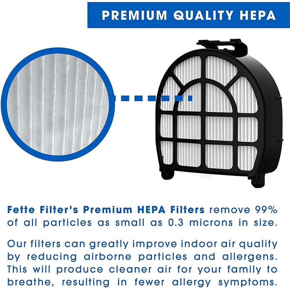 Replacement Vacuum HEPA Filter Suitable for Shark LZ600 LZ601 LZ602 LZ602C APEX UpLight Lift-Away DuoClean, 2 Pack