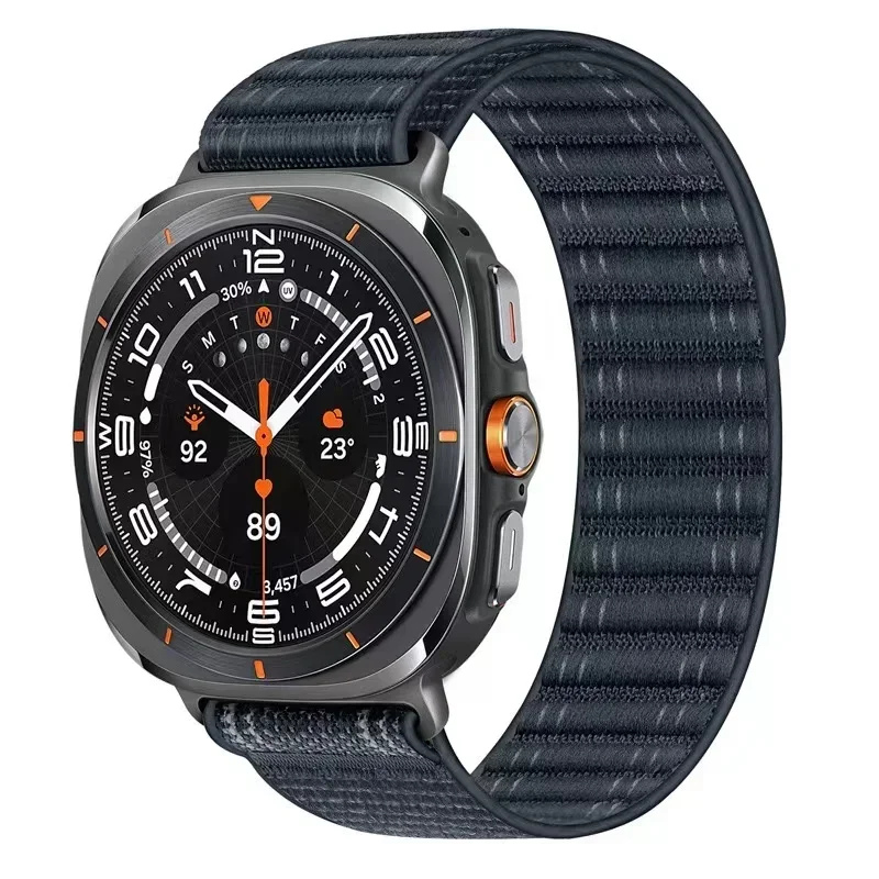 Спортивный нейлоновый ремешок с петлей для Samsung Galaxy 7, часы Ultra 47 мм, дышащий браслет, браслет Galaxy Ultra Correa, аксессуары для ремня