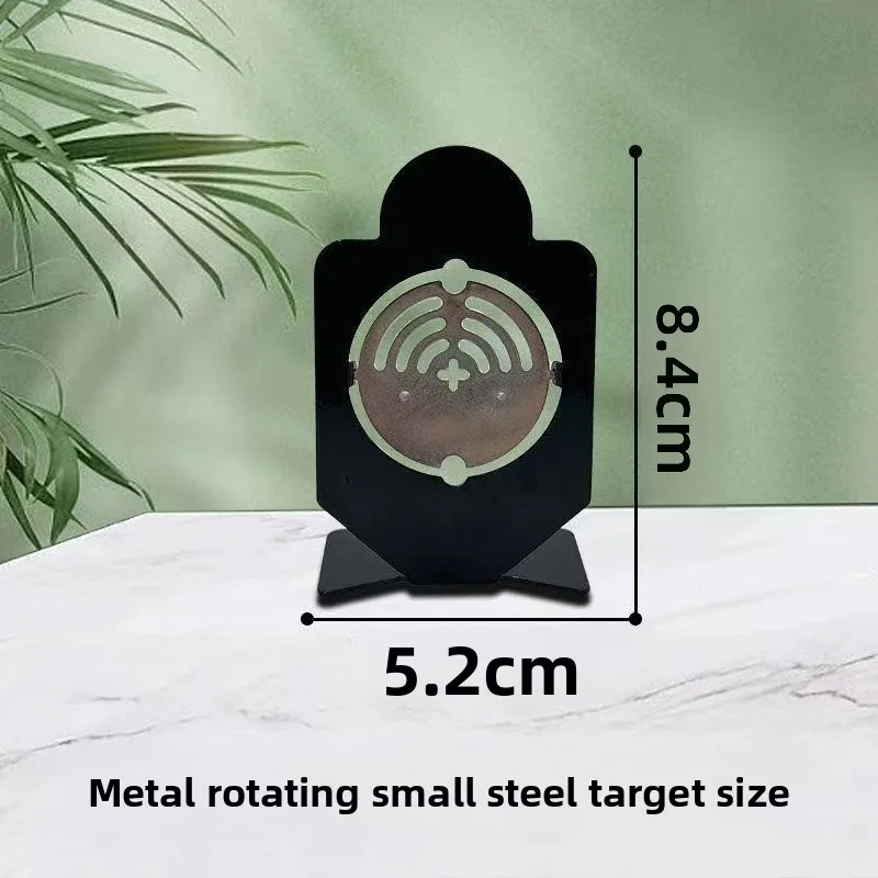 Metal Rotating Iron Target Toy Model Accessories Slingshot Target Rotating Metal Stainless Steel Soft Projectile Target view 5