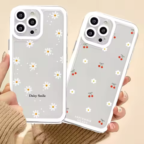Love Heart Daisy Case For OPPO Reno 14 13 12 11 10 Pro Plus 14F 13F 11F 12F 7 A78 A79 A98 A38 A18 A58 A60 A16 A17 A3 Pro A2 A5X