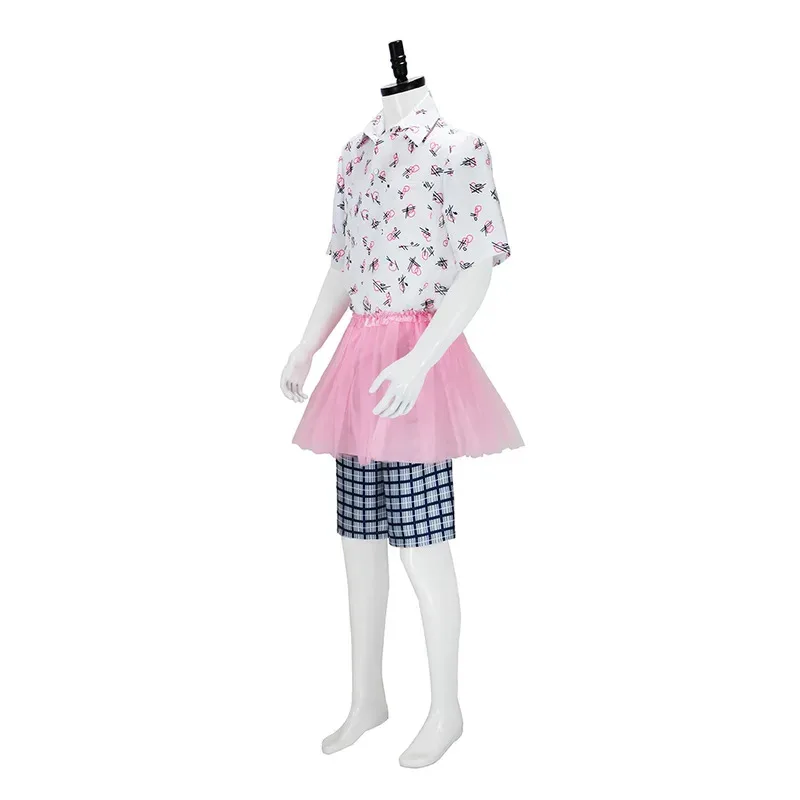 

Ace Ventura Cosplay Pink Tutu Funny Movie Character Pet Detective Costume Men Halloween Party Outfita;3,v'5.t;8,