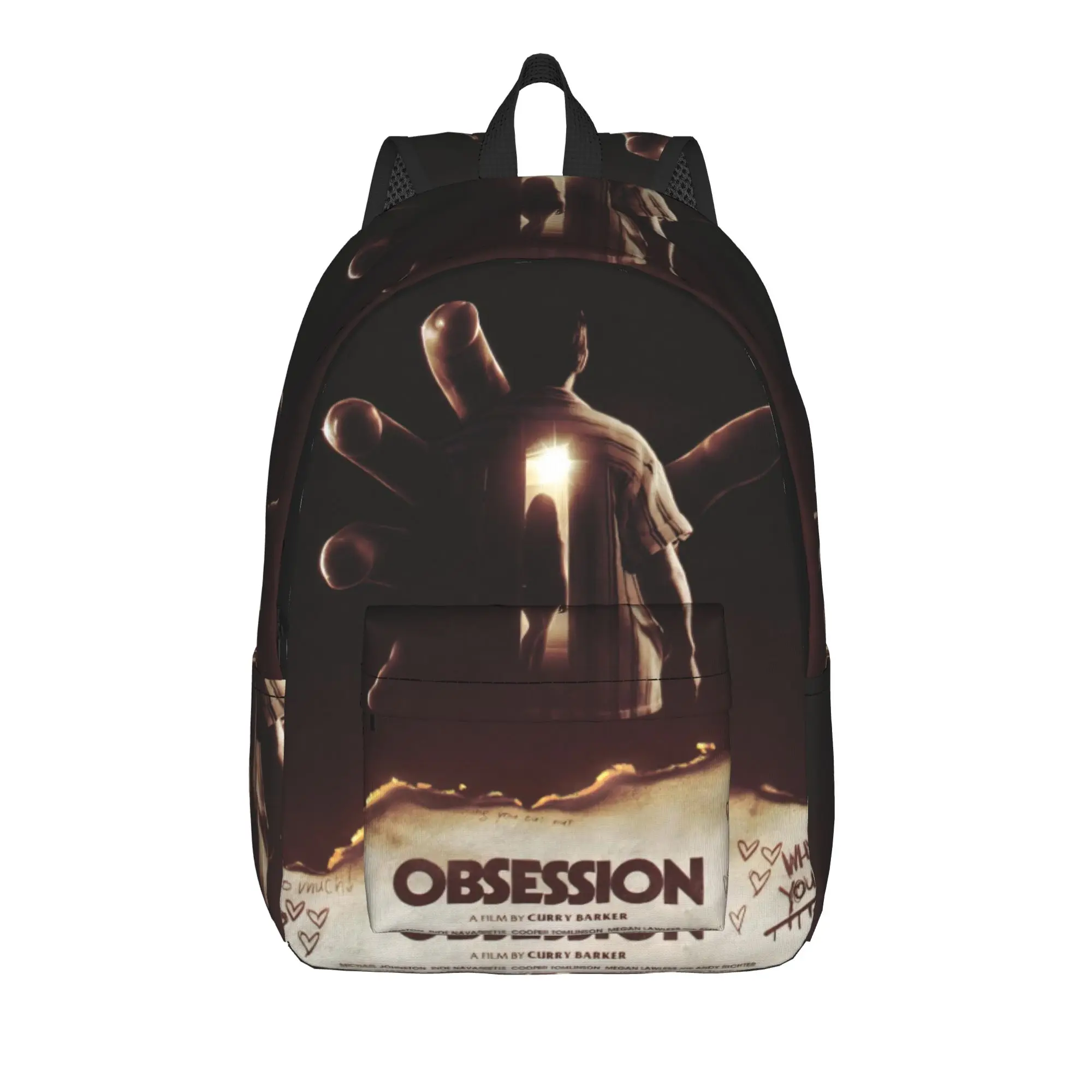 

Obsession 2026 Horror Movie Casual Backpack with Pocket Student Work Daypack for Men Women Laptop Shoulder Bag
