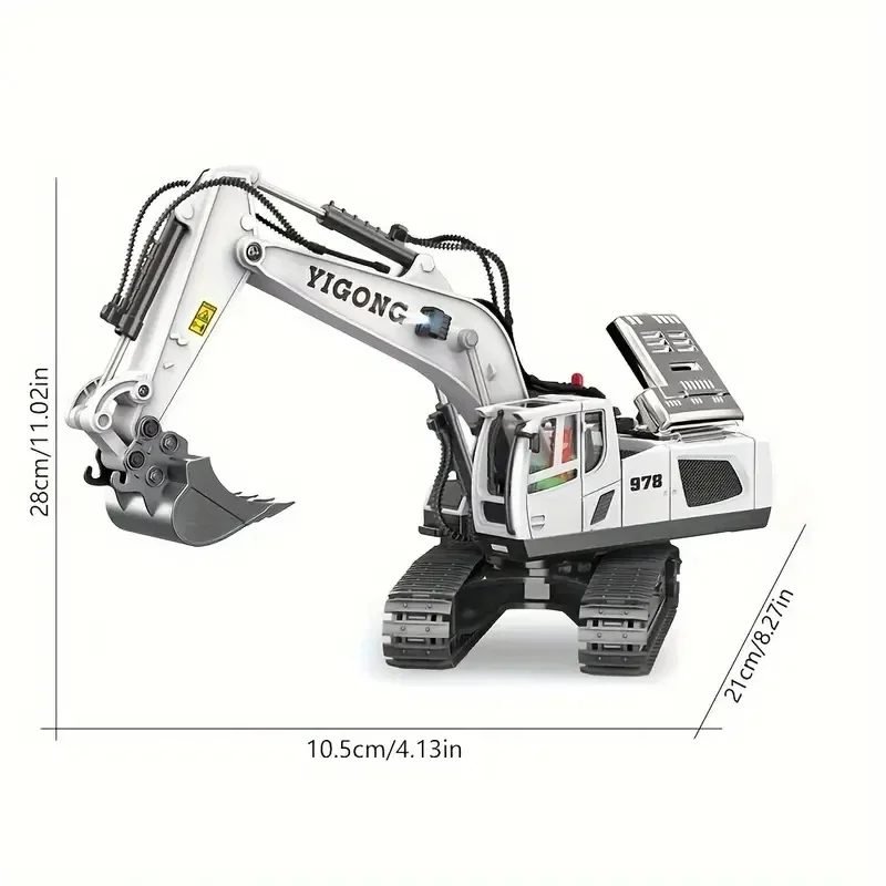 1-teiliger Hochleistungs-Fernbedienungsbagger mit realistischem Design und atemberaubender Ästhetik – ideal für Kinder und Sammler