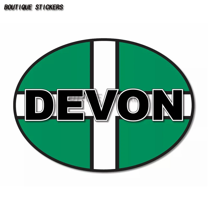 

DEVON OVAL Flag, Oval Sticker Flag Country Code United Kingdom Devon car, van decal sticker