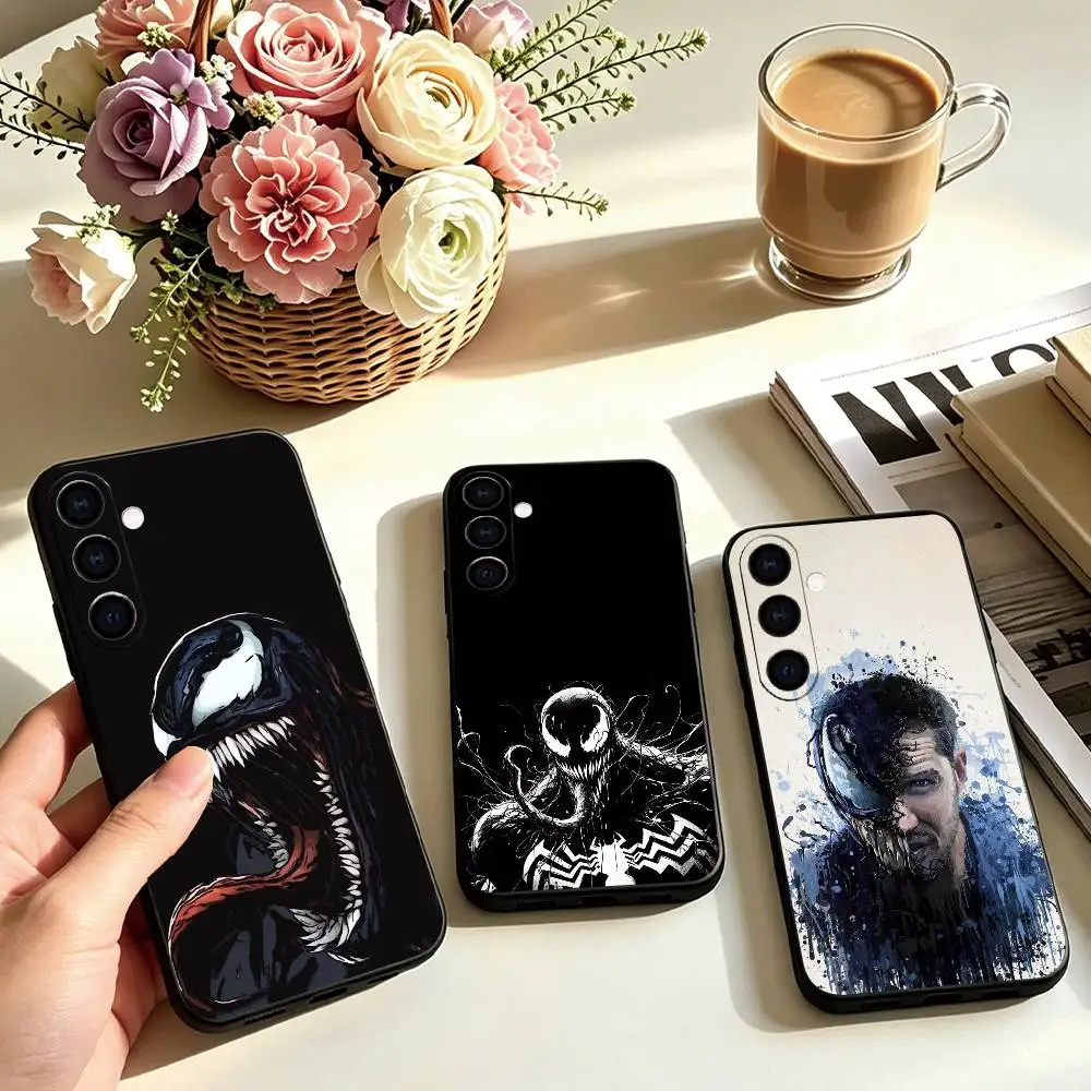 Cool VenomES Mens Fave Phone Case Black Silicone Soft For Samsung Galaxy A73,A72,A71,A70,A53,A52,A51 Gift