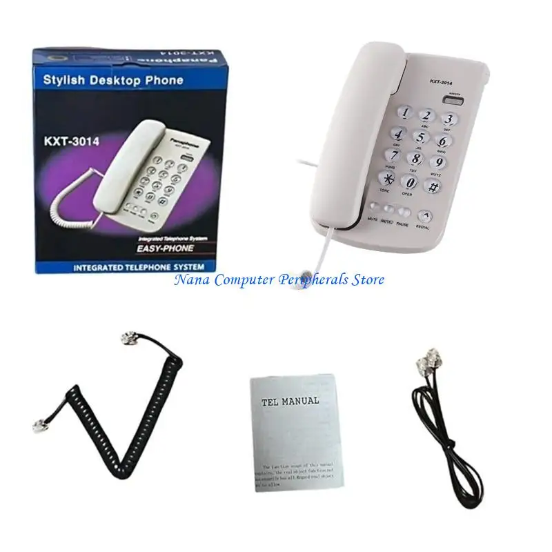 F68C Corded Telephone Desktop House Phone Emegency Telephone Elderly Big Button