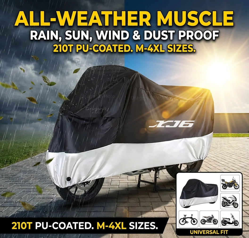 

For Yamaha XJ6 XJ6F XJ6N DIVERSION 2009-2014 All Season Motorcycle Cover Silver Black Waterproof Dustproof UV Protection