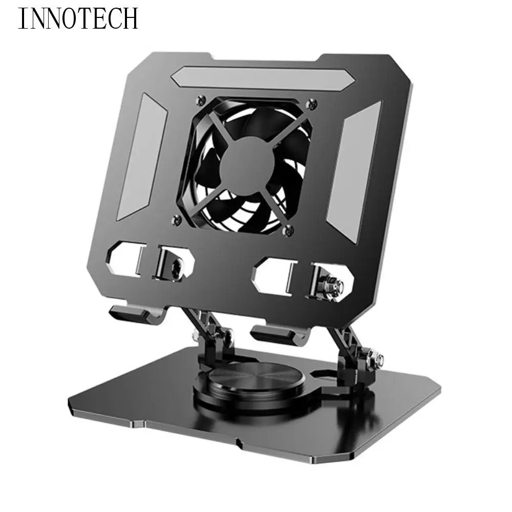 

360 ° Rotatable Cooling Fan Tablet Bracket Adjustable Heat Dissipation Tablet Cooler Base Stand Cooling Portable