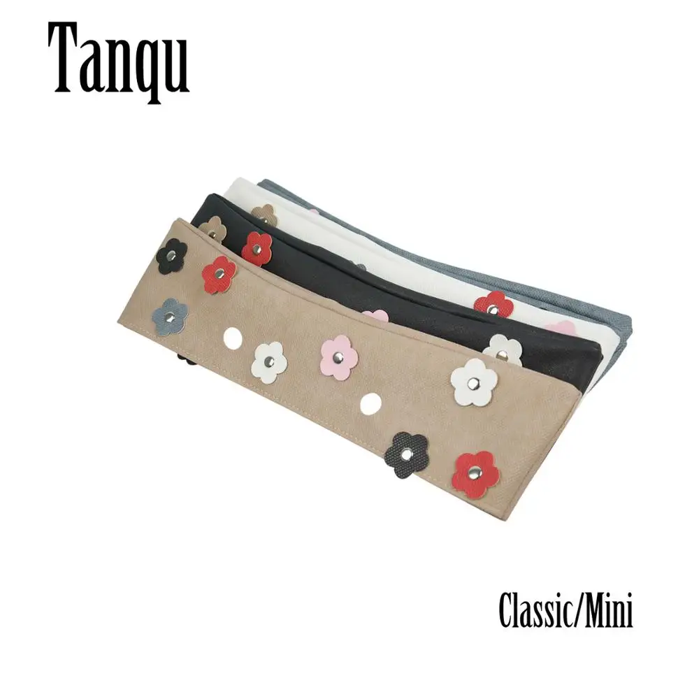 

2022 Tanqu New Obag Trim Rivet Flower PU Trim Thin Decoration for Obag Summer for Women Handbag Classic Mini for O Bag Body