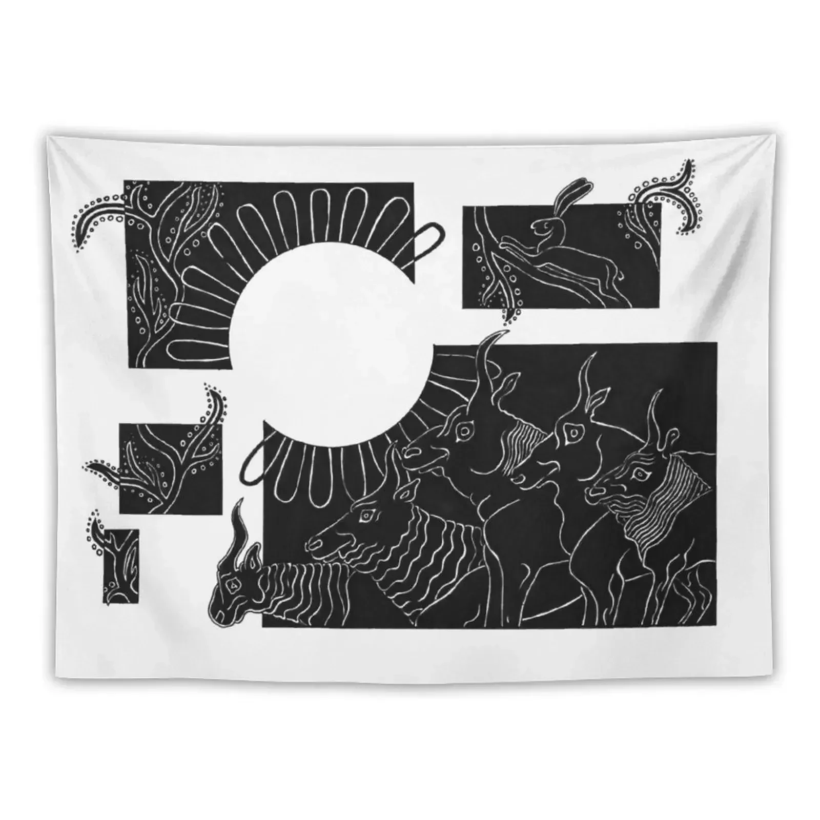 Apollo's Cattle Tapestry Aesthetic Room Decorations Aesthetics For Room Aesthetic Room Decor Wall Deco Tapestry