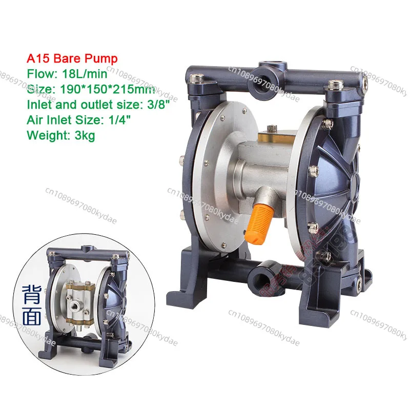 A10/A15 Mini Air Diaphragm Pump Aluminum Alloy Paint Pump For Spraying Coating Ink DIY Craft Tool
