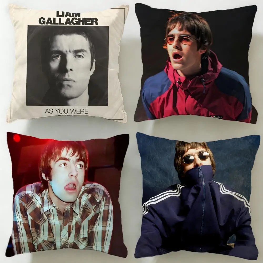 Kissenbezug des beliebten Sängers Liam Gallagher, weicher und leicht zu waschender Kissenbezug – vielseitig einsetzbar für Couch, Bett, Reisen und Büro
