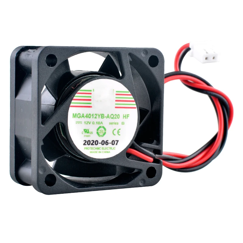 MGA4012YB-O20 4cm 40mm fan 40x40x20mm DC12V 0.18A 2pin Dual ball bearing cooling fan for power supply