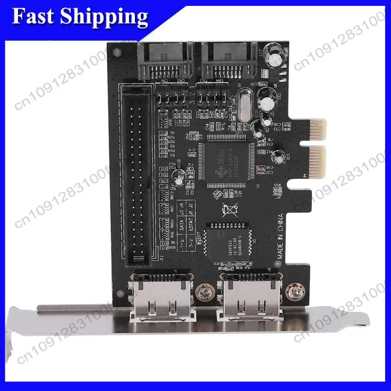 

-X07A PCI To SATA Controller PCI To Ide PCI-E To 2Sata IDE Jmb363 Disk Array Card Express Expansion Card Adapter