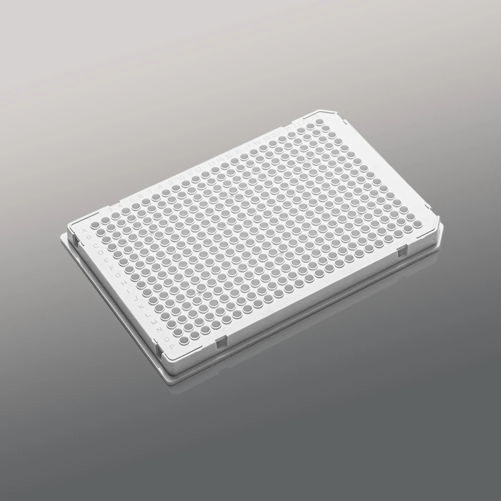 384-Well Full-Skirted PCR Plate (40μL, A24/P24 Dual Notch) - White Frame/White Wells - Compatible with Roche LightCycler Systems