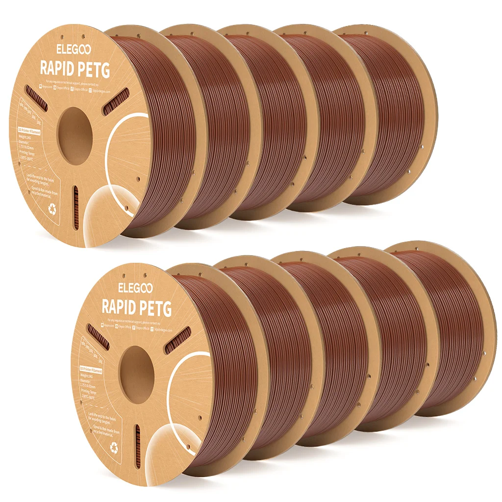 ELEGOO Rapid PETG-filament 1,75 mm 1 kg, hoge snelheid 30-600 mm/s 3D-printerfilament 1 kg past voor de meeste FDM 3D-printers
