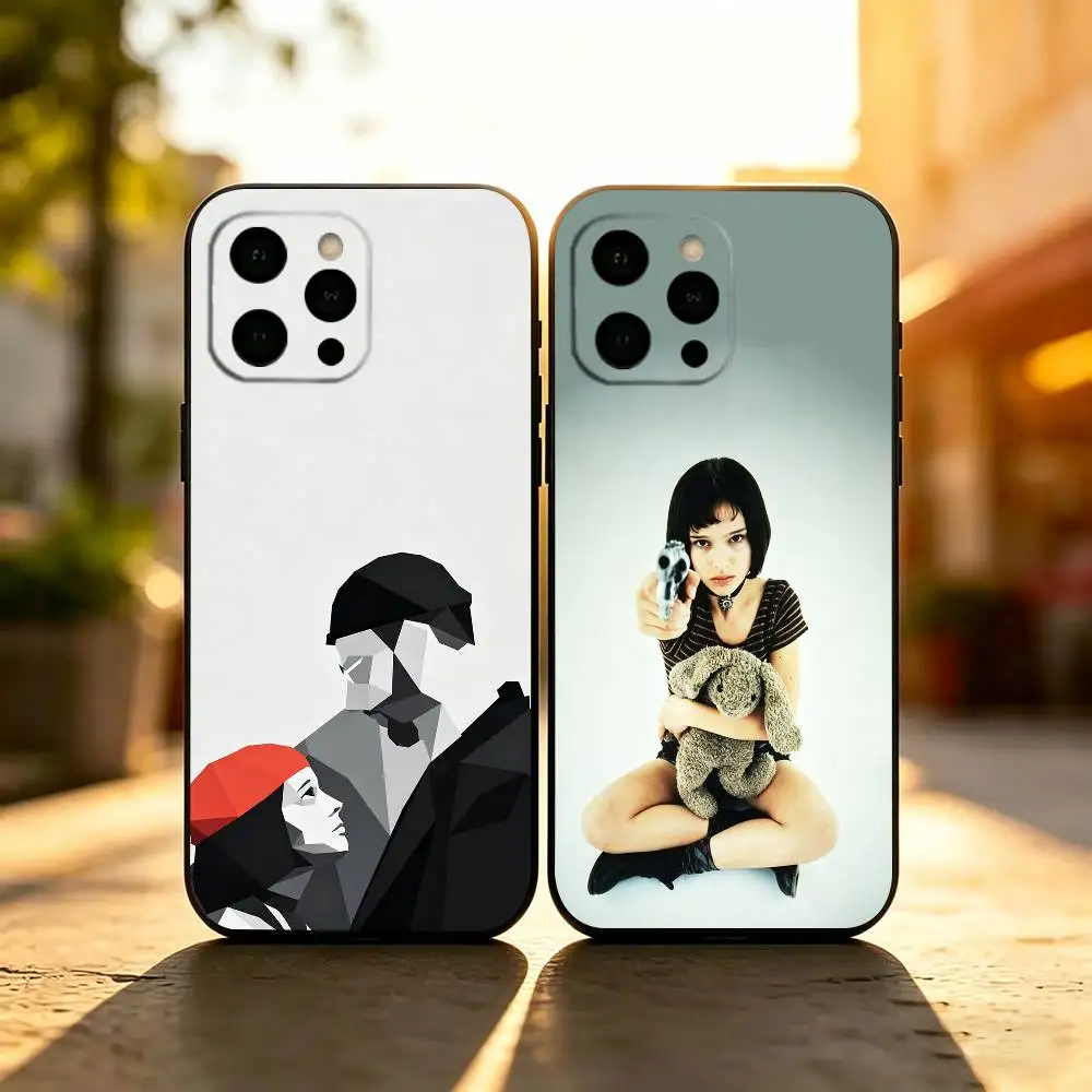 

Movie Leon Phone Case Soft Silicone black For IPhone 17 16 15 14 13 12 11 X XR Plus Pro Max Plus